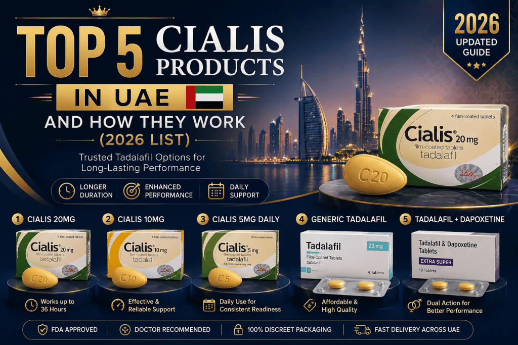 5 Cialis Products in UAE and How They Work (2026 List