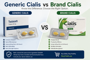 Generic Cialis vs Brand Cialis comparison guide for UAE users